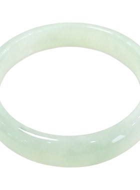 天然翡翠冰种浅绿油青玉镯女款
