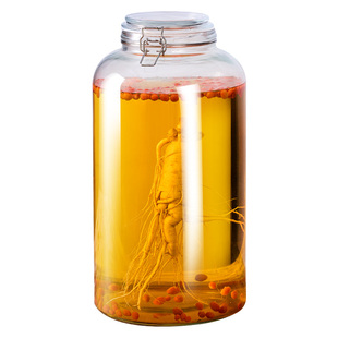 玻璃泡酒瓶家用高档密封人参药酒罐酒缸酒坛子带龙头白酒专用酒瓶