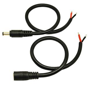 1.5平方12V电源接头公头母头连接线DC5.5*2.1纯铜电源转接头180W