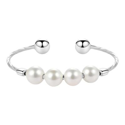 LNIEER女纯银日韩珍珠戒指