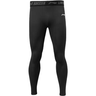 李宁紧身长裤篮球跑步瑜伽运动打底裤女压缩男高弹训练加绒健身裤