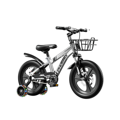 凤凰男女孩3-12岁带车筐小童车