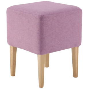 实木试衣凳服装店试衣间凳子方凳矮家用布艺沙发凳休息凳试换鞋凳