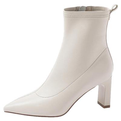 康莉时尚时装靴粗跟短靴