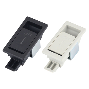 LS606配电柜门拉手开关柜扣手DK610工具箱平面把手ABS塑料锁扣