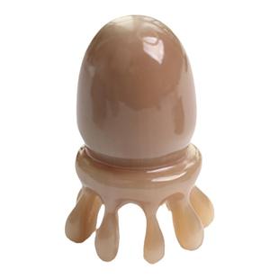 白水牛角牛角章鱼头部按摩梳经络梳加厚宽齿正品天然头皮八爪鱼梳