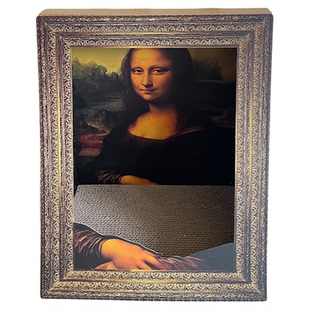 世界名画猫窝蒙娜丽莎猫抓板特大号耐抓耐磨瓦楞纸四季通用宠物窝