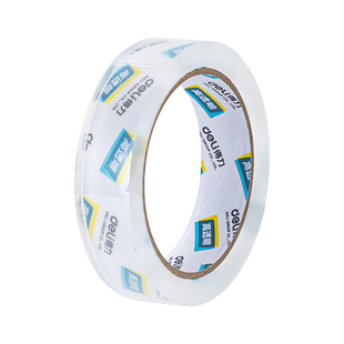 得力透明胶带2.4cm宽胶带小封箱胶带快递打包装胶带纸透明胶布胶条批发24mm胶带粘封口胶2.4厘米单面胶带小号