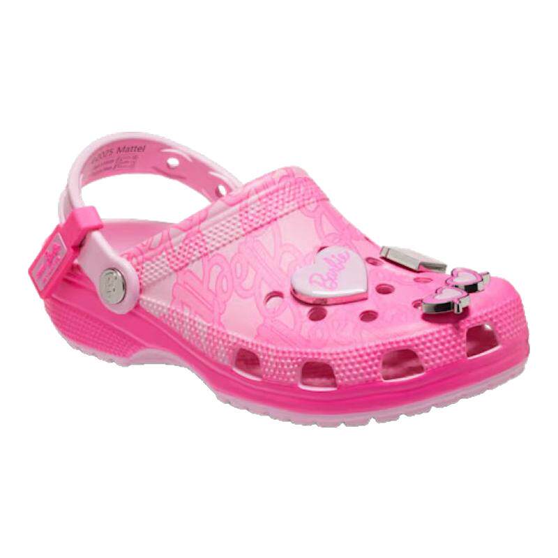 Crocs卡骆驰洞洞鞋女鞋美泰粉色芭比沙滩鞋青春可爱凉拖夏季拖鞋