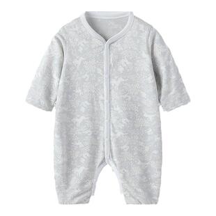 好孩子婴儿连体衣纯棉夏季新生儿衣服0-3-6-12个月宝宝衣服哈衣