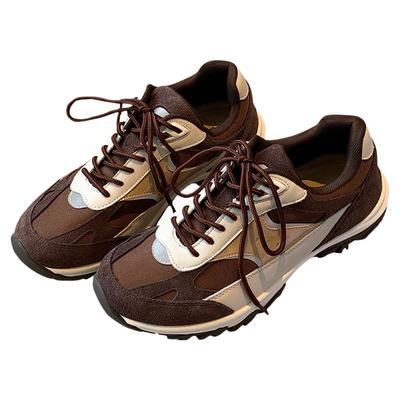 曼斯贝勒巧克力棕复古休闲德训鞋