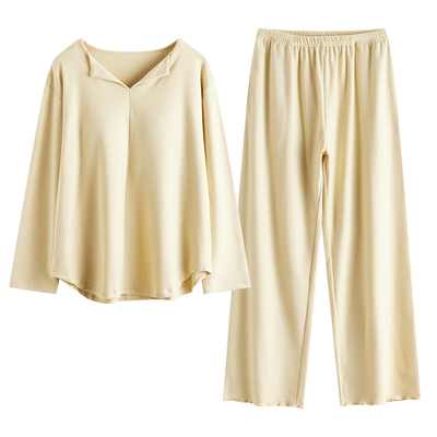 高级感带胸垫一体式家居服套装女