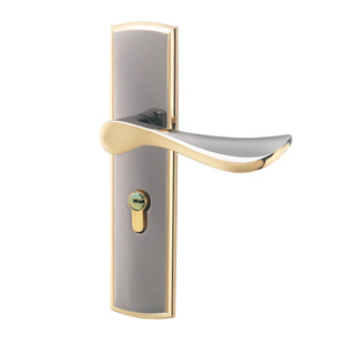 卧室门锁室内家用通用型房门木门黑色锁具静音老式门把手旧门换锁