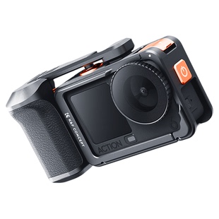 卓尔适配DJI大疆Action6街拍手柄套装快门握把超轻action6金属兔笼边框拍摄拓展防摔保护套action6相机配件