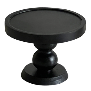 高级感复古木质高脚托盘摆件ins风玄关置物盘首饰香薰展示收纳盘