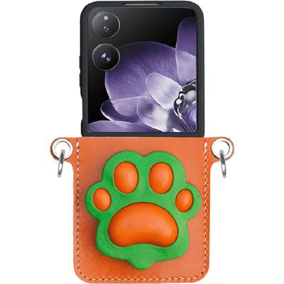 原创猫狗爪爪小米mixflip2手机壳