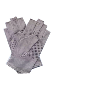 Warmen仿麂皮绒防滑吸汗开车手套超薄防晒驾驶手套半指男女通用