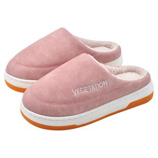 棉拖鞋女款冬季2026新款保暖家居室内皮面防水防滑厚底情侣秋冬季