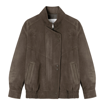 loeuvre高质感仿麂皮夹克外套女