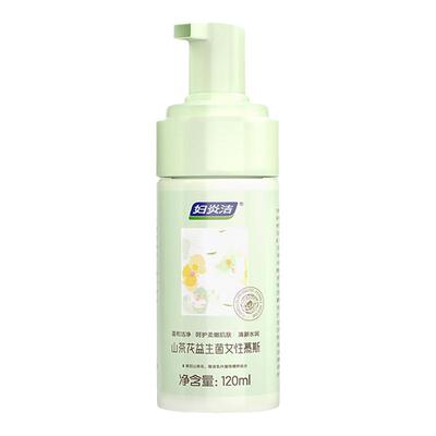 妇炎洁绵密泡泡山茶花慕斯清洁剂