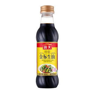 【百补】海天特级金标生抽500ml酿造酱油点蘸凉拌炒菜清蒸提鲜