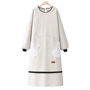 大码罩衣200斤加肥加大女2025新款围裙长袖防水防油家用工作服男