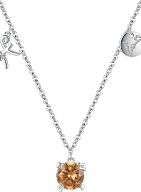 纯银双鱼座锁骨精致小巧ins项链