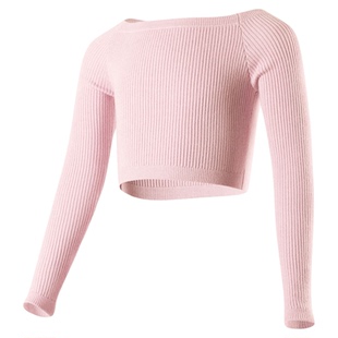 儿童舞蹈服毛衣练功服芭蕾舞粉色跳舞小外套坎肩外搭秋冬季罩衫