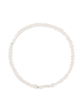 纯银奥地利施家白水晶手链女叠戴