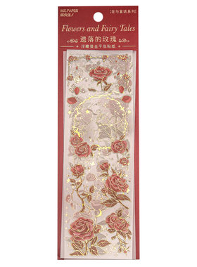 玫瑰盐系咕卡手帐拼贴装饰贴纸