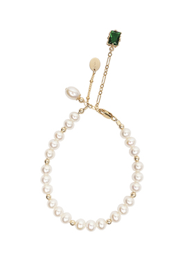 赛赛莉安天然珍珠法式优雅手链