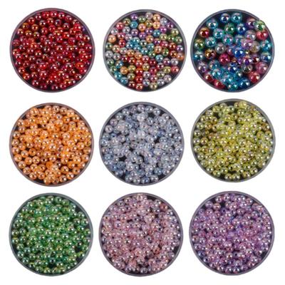 681012mm透明实色圆珠子diy