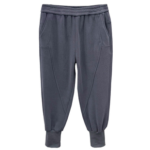 2025冬新款大码胖mm显瘦宽松束脚裤休闲运动裤加绒加厚针织卫裤女