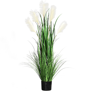 芦苇草仿真花狗尾巴草客厅装饰电视柜摆件干花假芦苇花大束落地