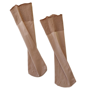 【6双】天鹅绒春秋袜子女短袜舒适防滑松口高弹防勾肉色短丝袜80d