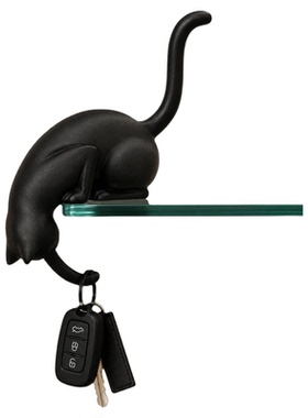 创意3D打印倒挂猫咪提灯置物挂钩