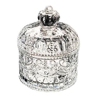 水晶玻璃碗带盖糖果罐高颜值水果盘糖罐果盘收纳盒首饰缸器皿容器