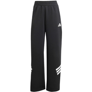adidas阿迪达斯春季女子阔腿宽松舒适休闲运动针织长裤JE0150