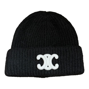 凯旋门针织毛线帽子女秋冬保暖护耳冷帽男新款羊毛软糯多色可选潮