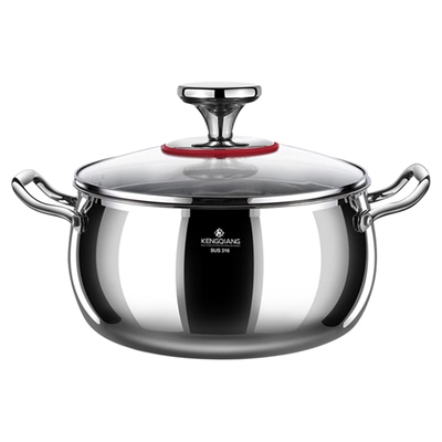 316不锈钢汤锅家用2025新款加厚燃气电磁炉专用大肚锅双耳煲汤锅