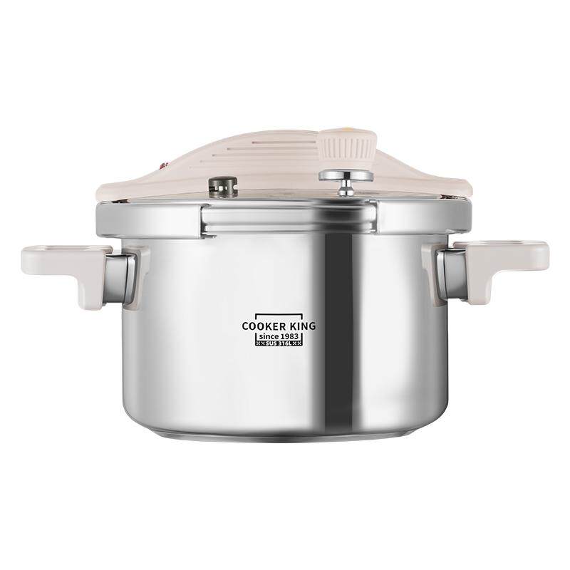 【一键泄压】炊大皇316L不锈钢压力锅大容量双耳高压锅防爆可调节