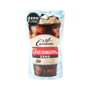 韩国进口乐天cantata康塔塔拿铁美式榛果黑咖啡饮料袋装即饮饮品