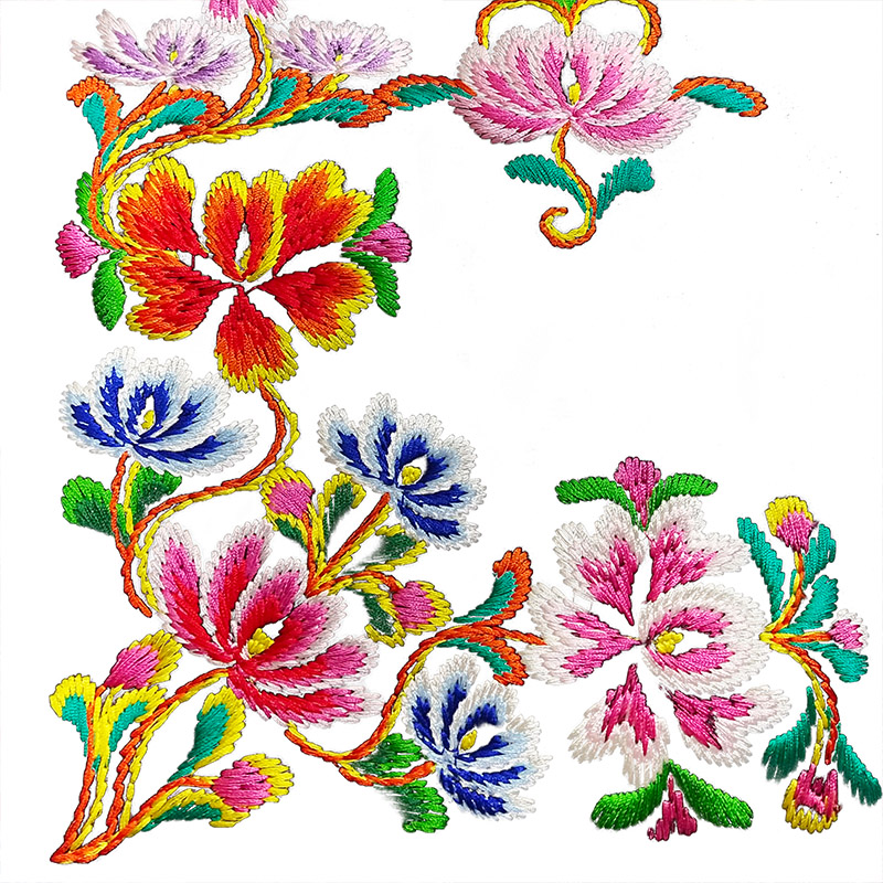 电脑刺绣定制图案logo布贴水溶蕾丝花边辅料定做衣服裁片面料绣花