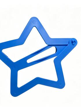 超大五角星镂空发夹甜妹出片