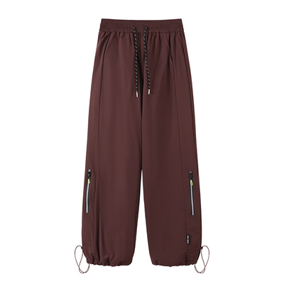 白鸭绒两穿工装羽绒裤女外穿冬季