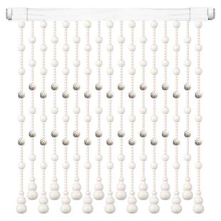 珠帘莲花桃木葫芦门帘卫生间卧室门对门免打孔客厅玄关过道隔断帘