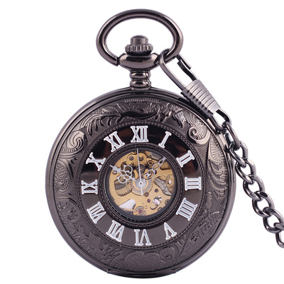 全自动机械表复古怀表镂空设计