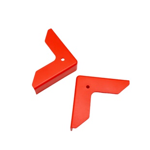 汽车检具标准配件 检具护角金属底板 拐角红蓝色塑料保护角套