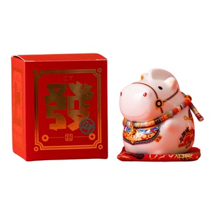 国潮马年吉祥物陶瓷马摆件存钱罐年会礼品创意伴手礼定制招财礼物