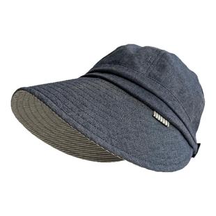 2026春夏新品日本UV防晒帽显脸小可折叠渔夫帽出游帽子大头围可戴